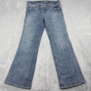 Y2K American Eagle Outfitters Womens Boyfriend Flare Jeans Medium Wash Size 10 R